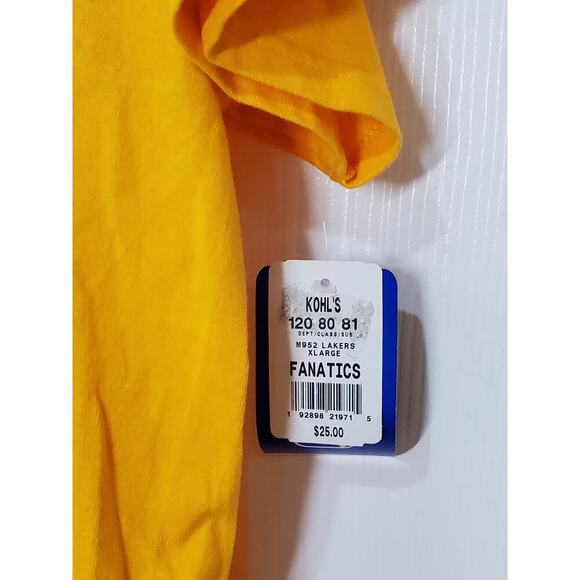 NWT-Majestic Los Angeles Lakers Men’s T-Shirt – Gold – Size XL - Picture 2 of 12